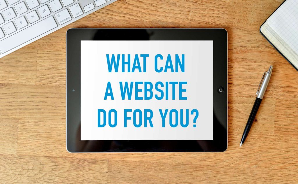 what can a website do for you?
