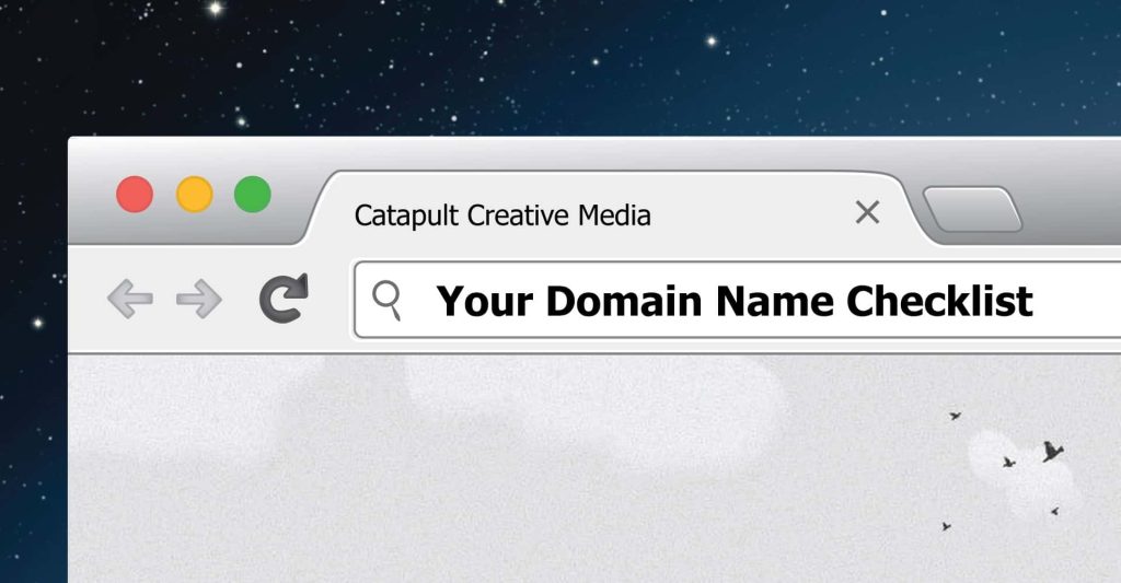Domain name checklist