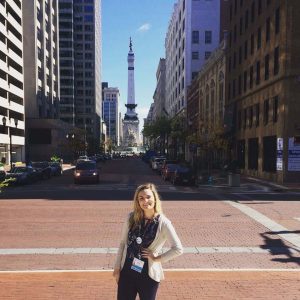 Maddie at the PRSSA National Conference in Indianapolis