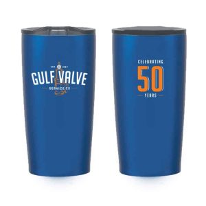 Leaving a tumbler as a leave behind allows you to advertise every time the client uses it.