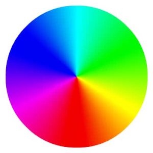 Color wheel for choosing logo colors