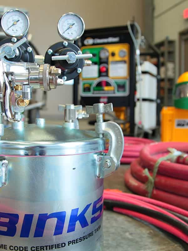 Binks certified air pressure tank
