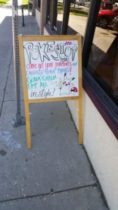 Store using pokemon go to market their business. 