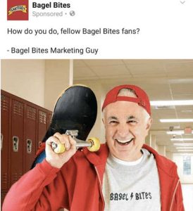 Bagel Bites social media post