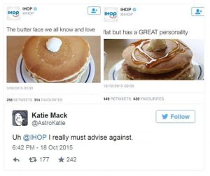 IHOP social media post twitter