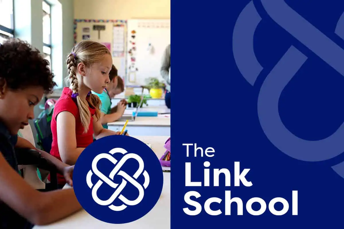 the link school logo who gave positive web design reviews 