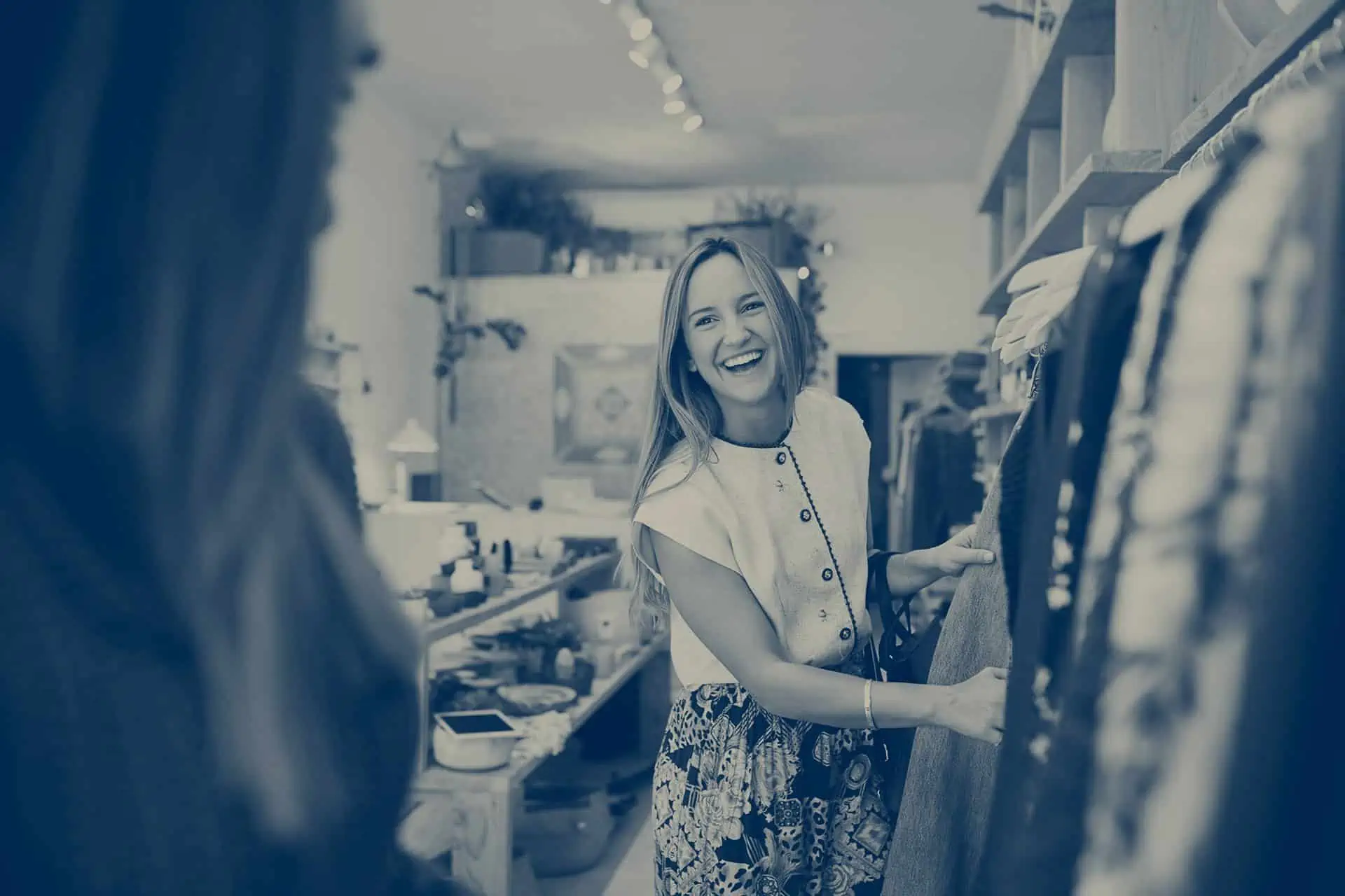 woman shopping for clothes