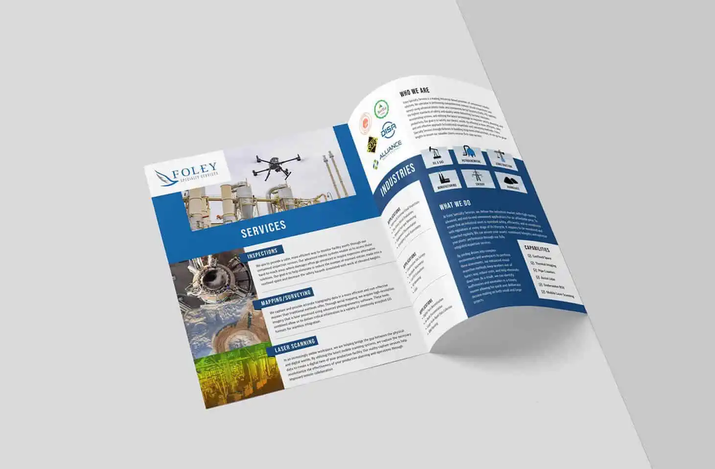 print marketing materials printed for industrial company