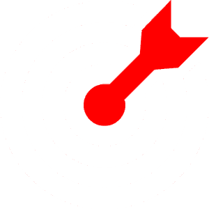 bullseye icon representing knowing your target audience