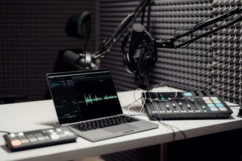 a business podcast recording studio 